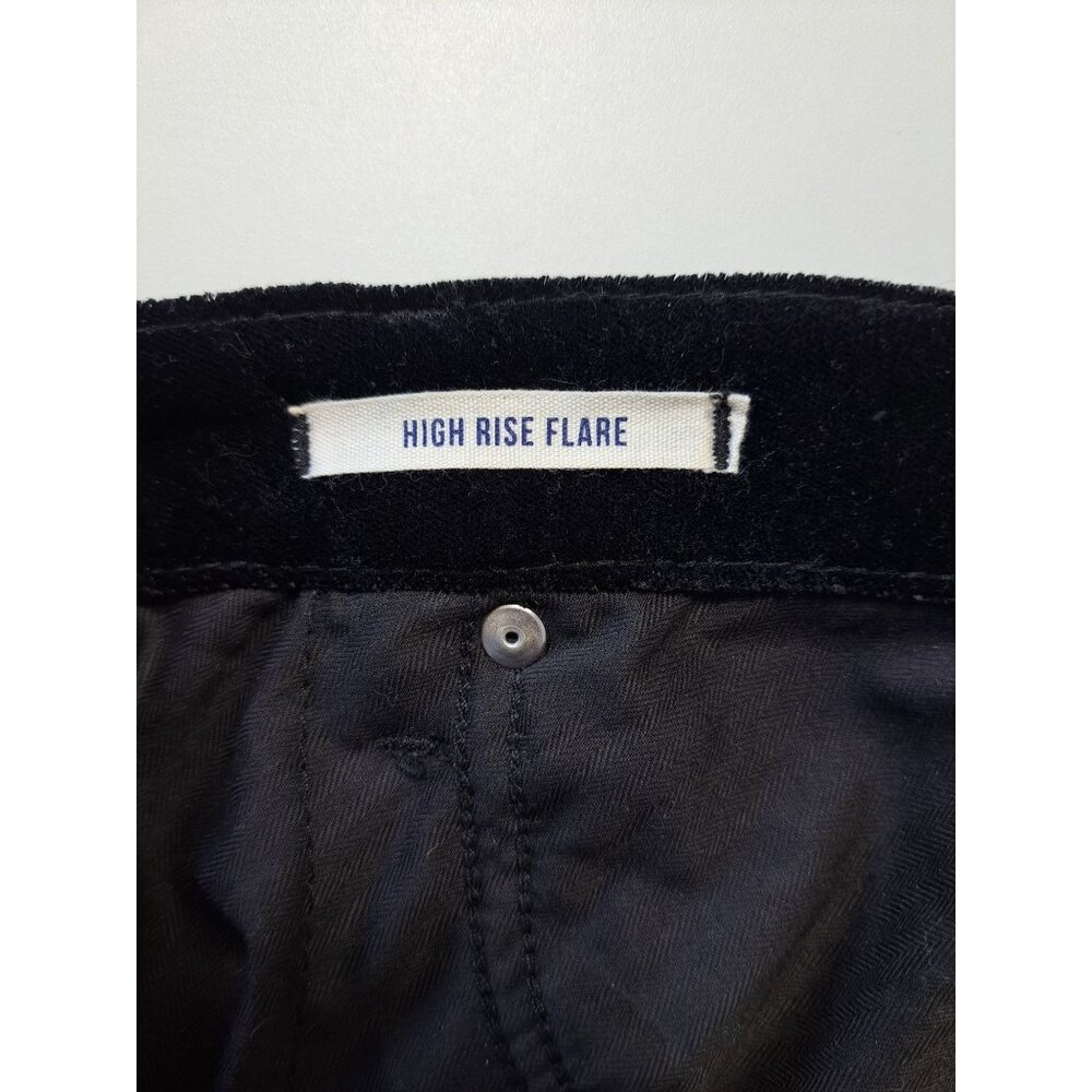 NEW Wrangler Retro Women's Velvet Black Hi Rise Flare Pants 31X36 New Tags XL - Picture 7 of 11